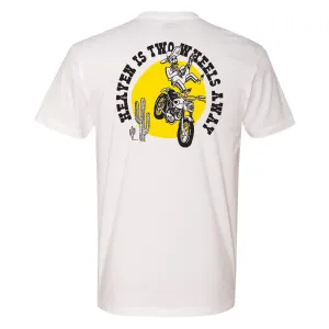 'Heaven is Two Wheels' Short Sleeve T shirt
