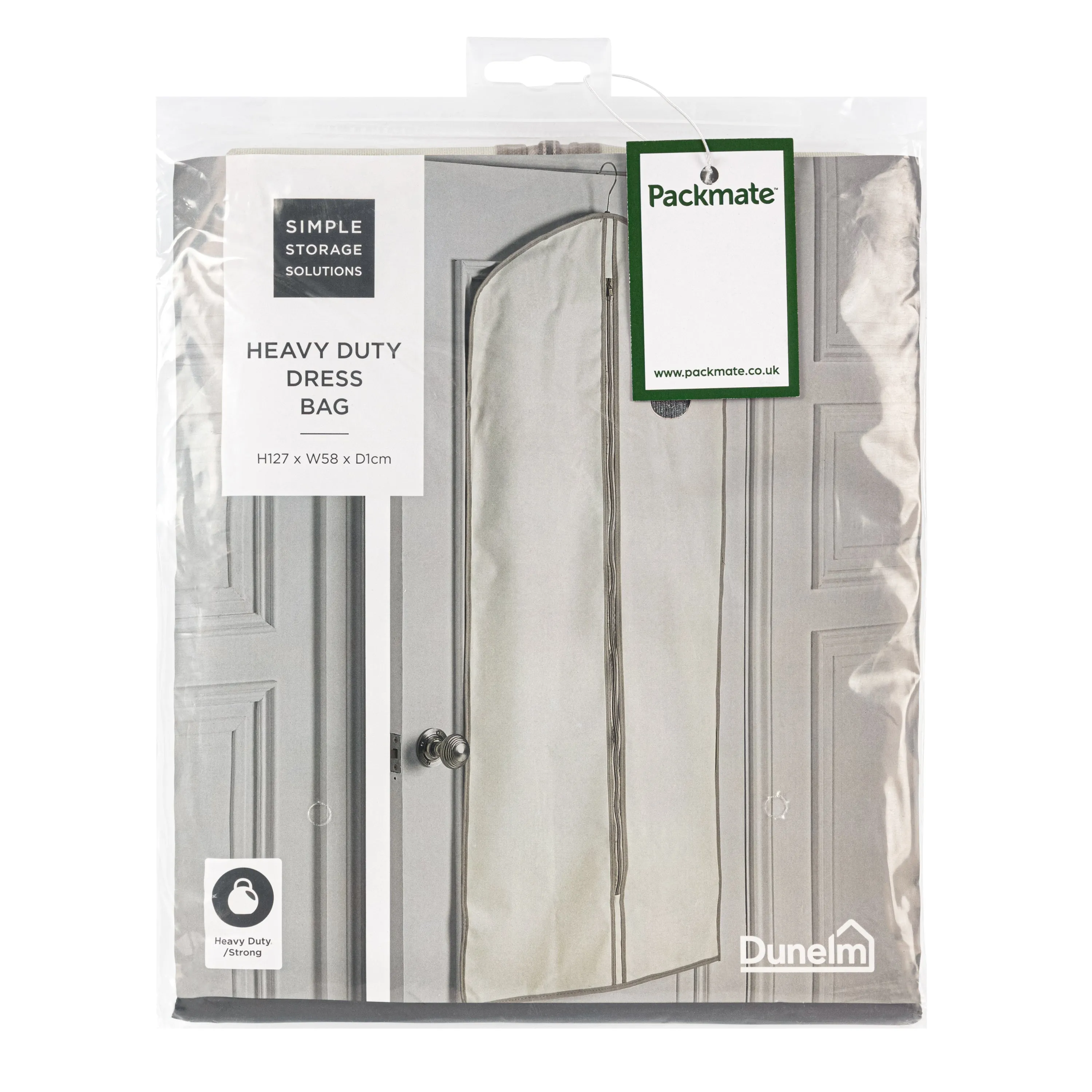 Heavy Duty Dress Cover - Oyster / Grey Trim