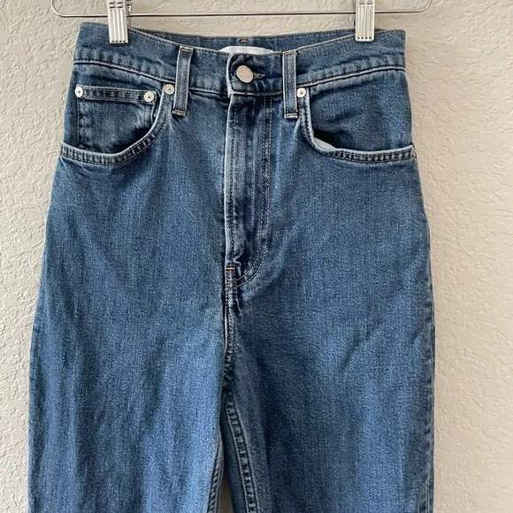 Helmet Lang Femme Hi Spikes High-Rise Slim-Leg Jeans Size 25