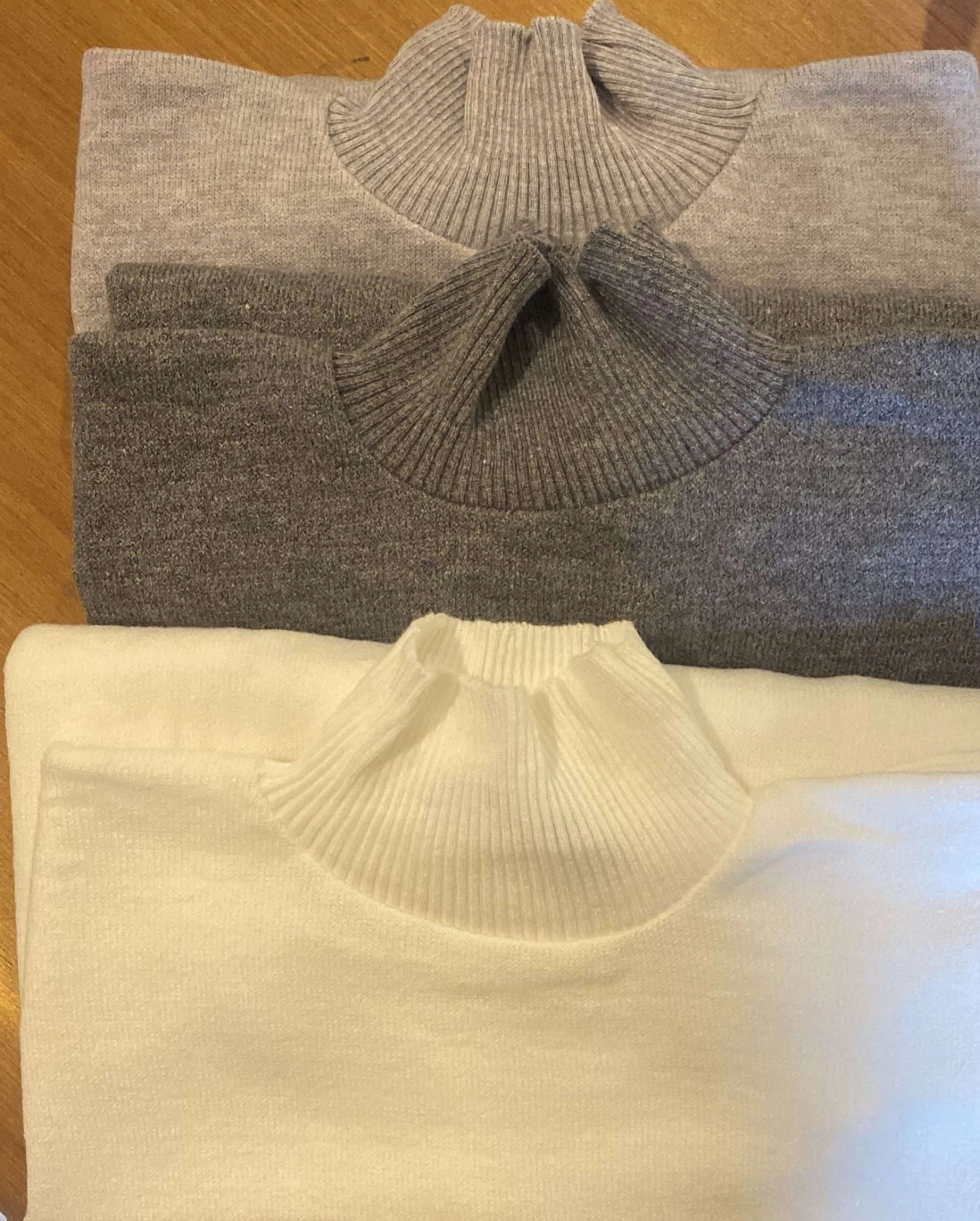 High-Neck Knit Sweater