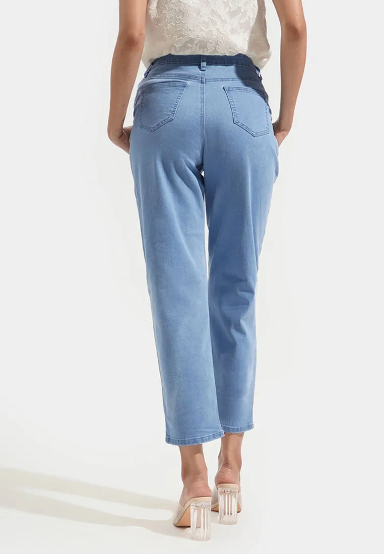 High Waist Slim Jeans