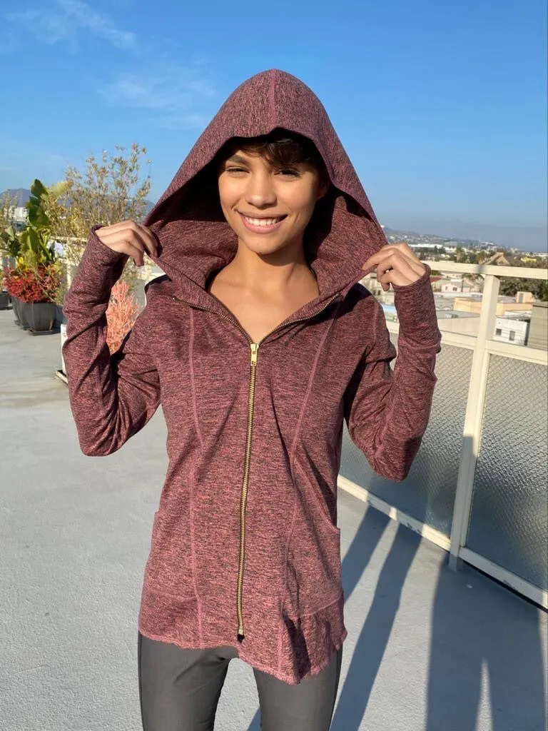HOODIE MICROFIBER ROSE GOLD