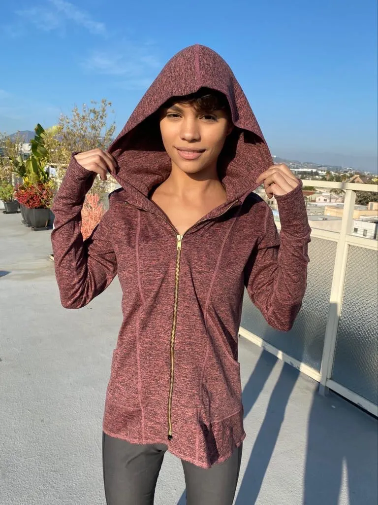 HOODIE MICROFIBER ROSE GOLD