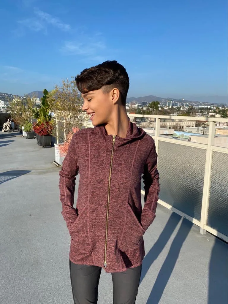 HOODIE MICROFIBER ROSE GOLD