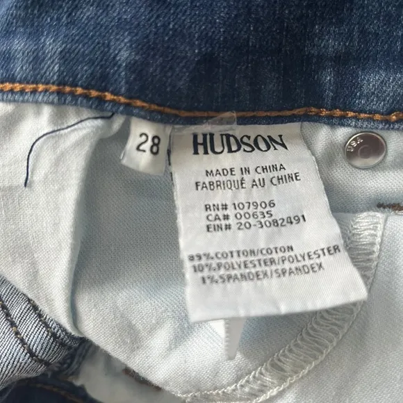 Hudson Women's Natalie Mid-Rise Ankle Skinny Jeans Size 28 Style NWMA409ZPZ