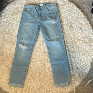 Hudson Womens Stretch Mid Rise Slim Boyfriend Natalie Denim Jeans Blue Size 27