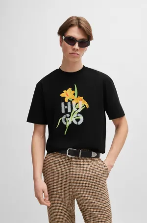 HUGO T-Shirts Relaxed Fit in Cotton - DILABLUMI 10262441 01-50517841