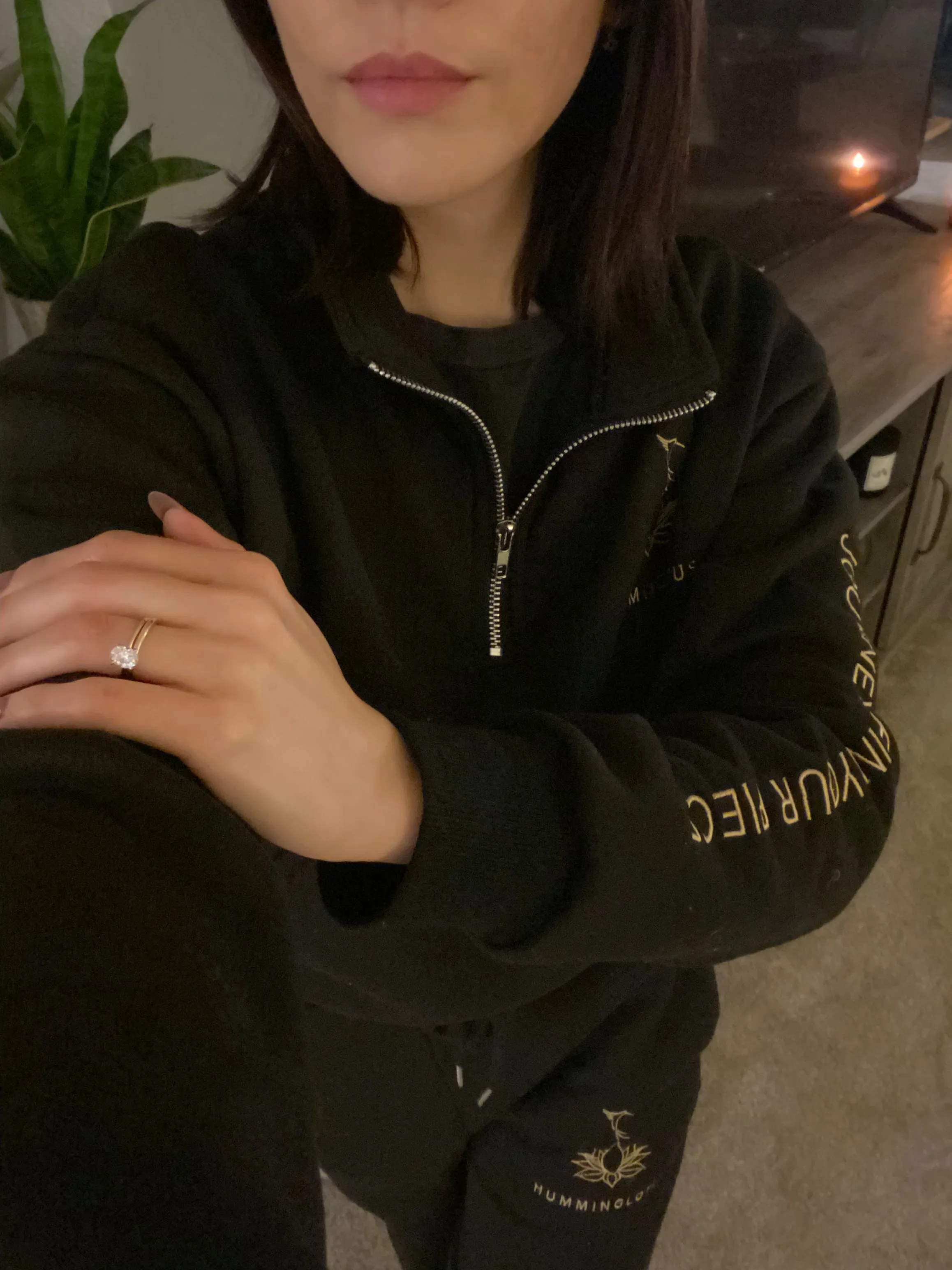 Humminglotus Crop Sweatsuit Set