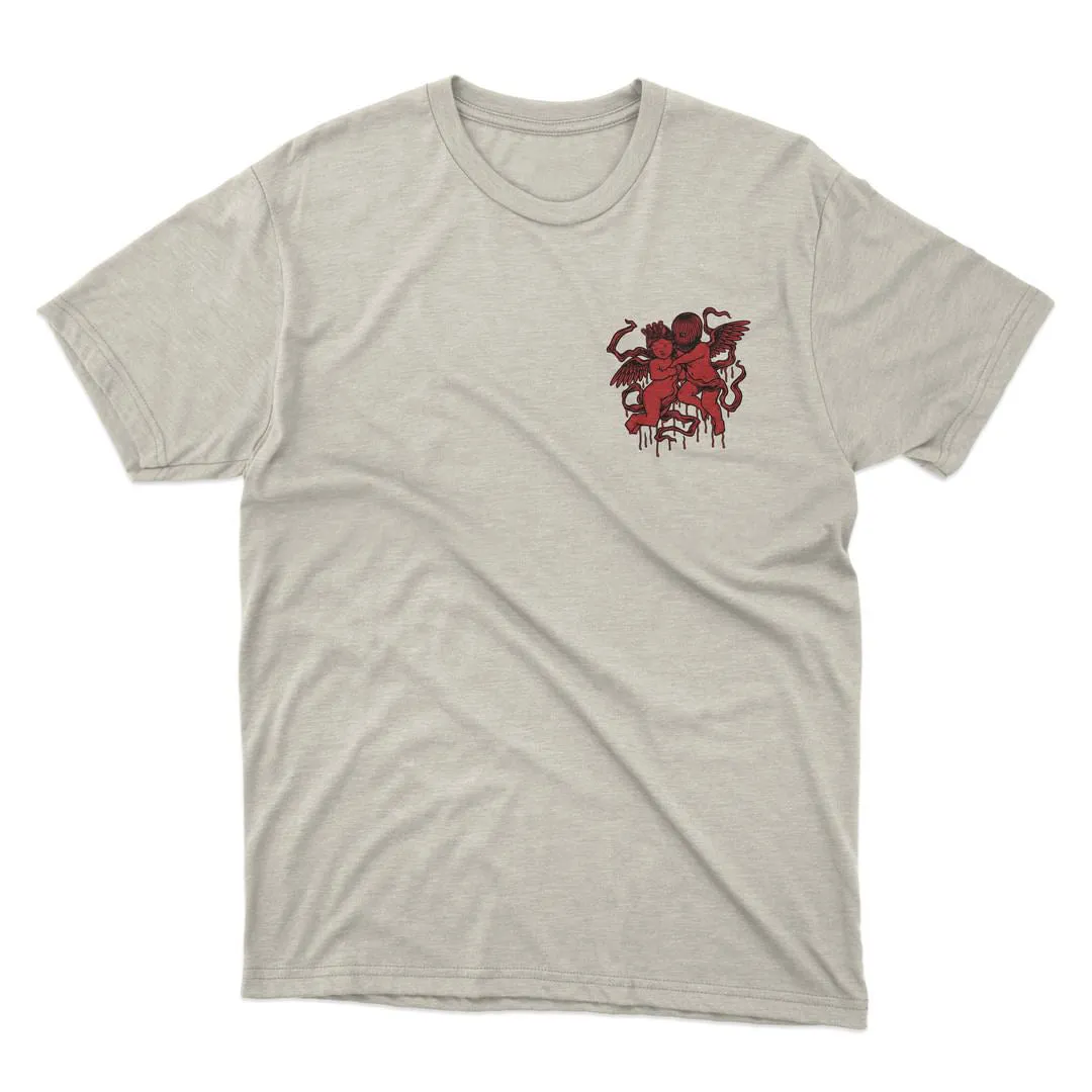 Hustle and Pray  Cherub Love  Premium Heavyweight Tee