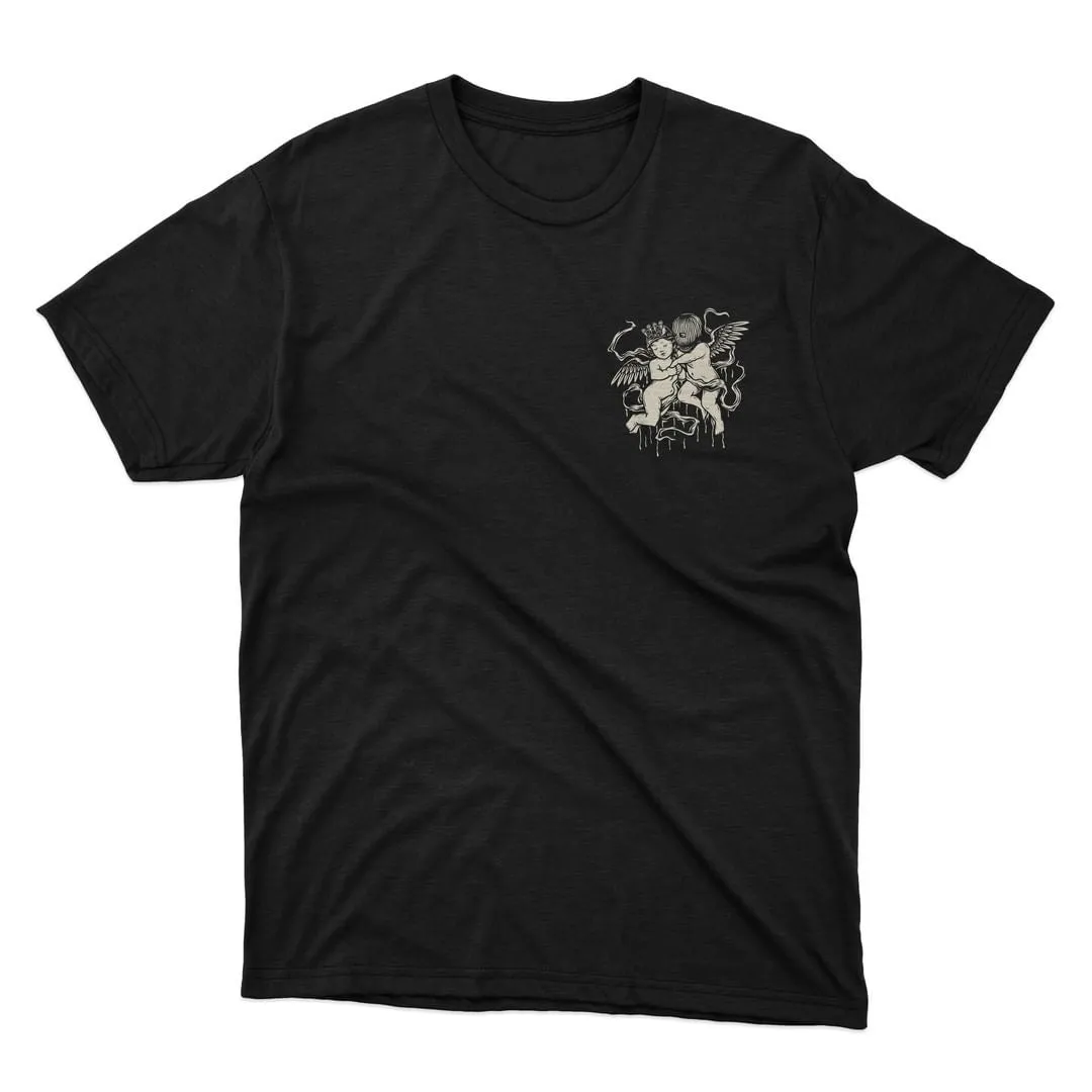 Hustle and Pray  Cherub Love  Premium Heavyweight Tee