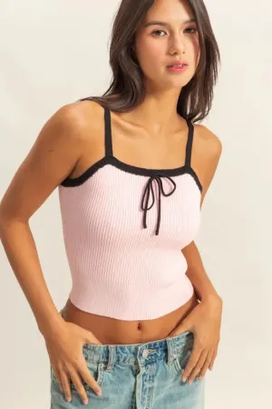 HYFVE Square Neck Ribbed Knit Cami for Stylish Outfits