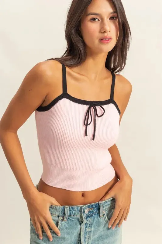 HYFVE Square Neck Ribbed Knit Cami for Stylish Outfits