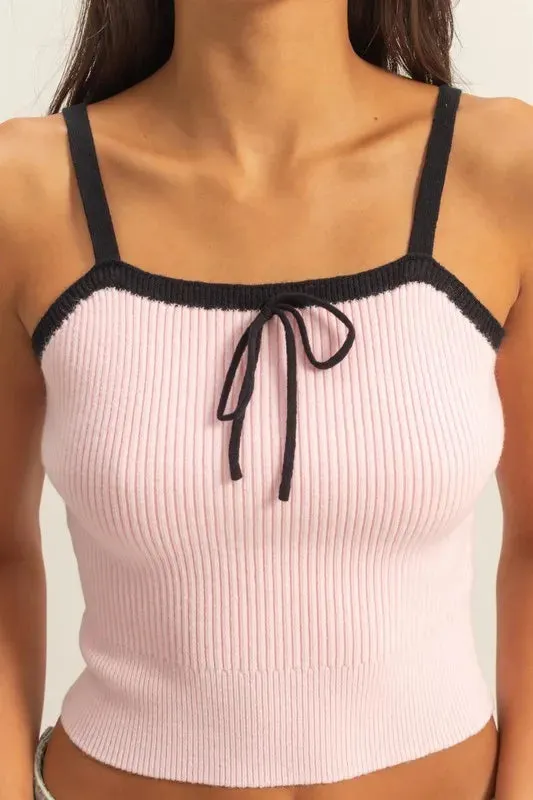 HYFVE Square Neck Ribbed Knit Cami for Stylish Outfits