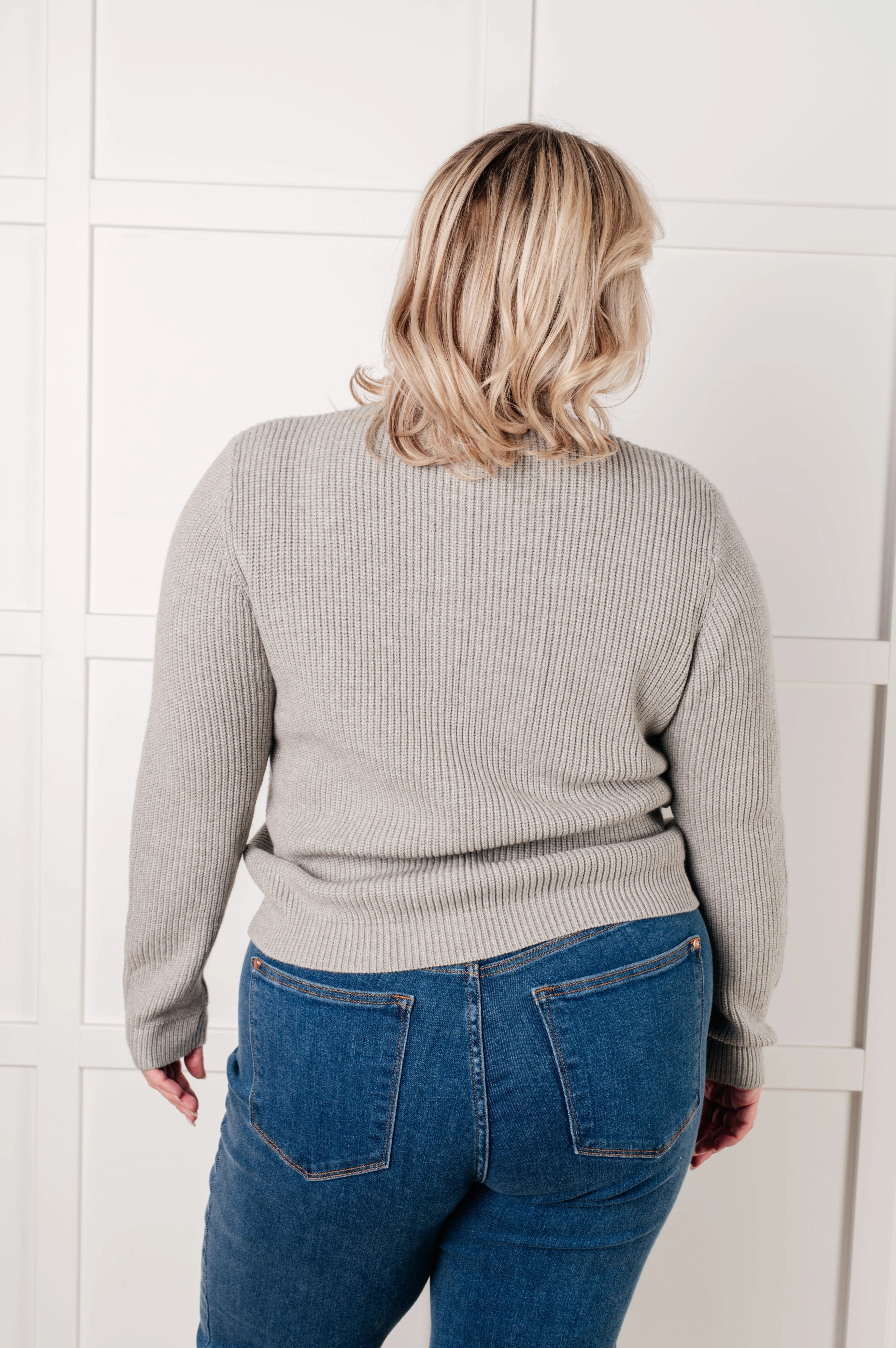 Ida Bow Front Cardigan - High-Stretch Sweater Knit, Snap Closure