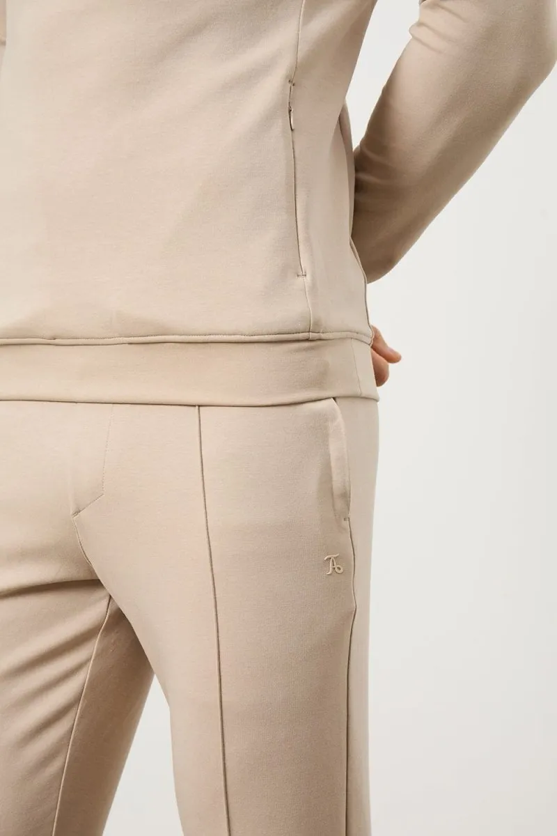Interlock Hoodie Sweat in Stone