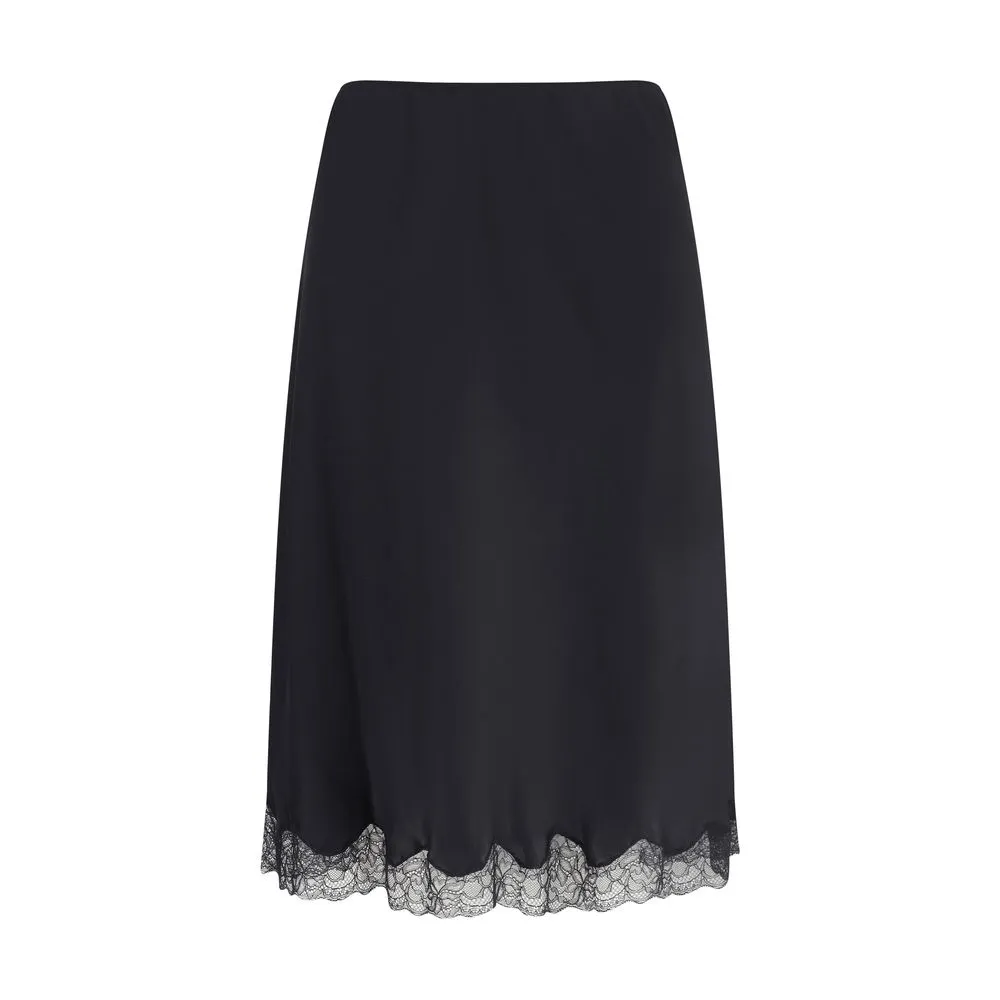 Irene midi silk Skirt