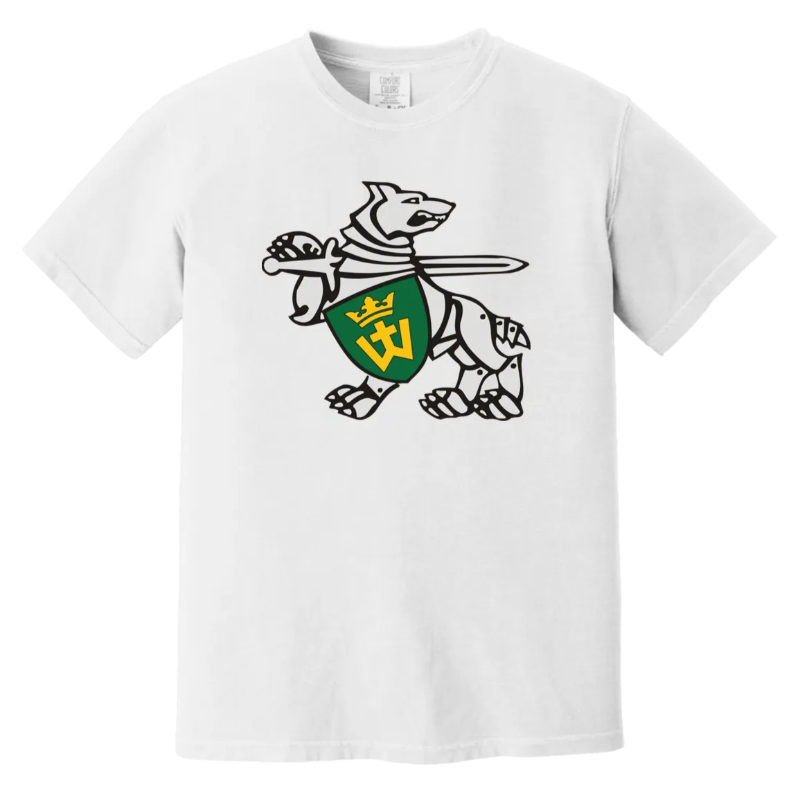 Iron Wolf Mindaugas - Men/Women Unisex Soft-Washed Comfort Cotton Short Sleeve T-Shirt