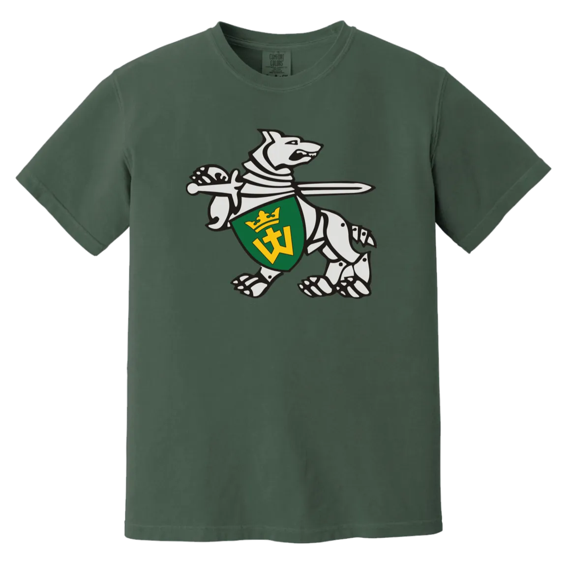 Iron Wolf Mindaugas - Men/Women Unisex Soft-Washed Comfort Cotton Short Sleeve T-Shirt