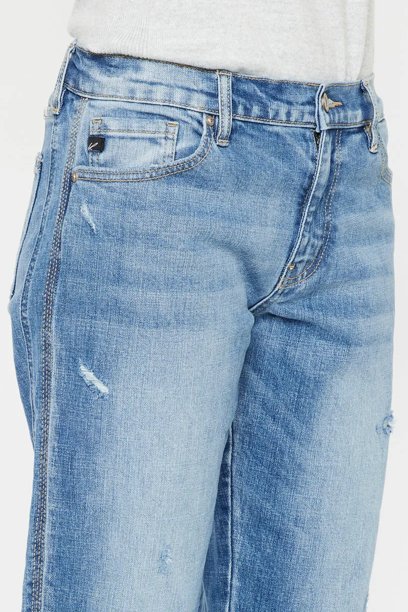 Isa Mid Rise Slim Boyfriend Jeans