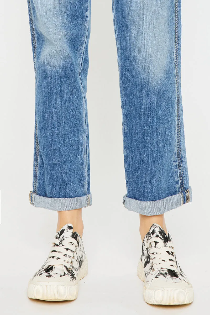Isa Mid Rise Slim Boyfriend Jeans