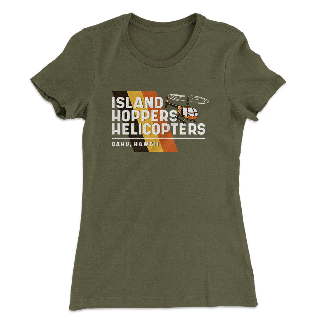 Island Hoppers Helicopters Women's T-Shirt