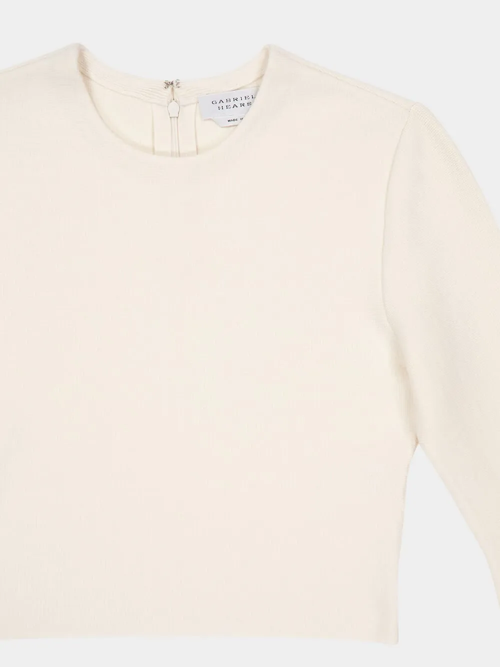 Ivory Long-Sleeve Talos Knit Top