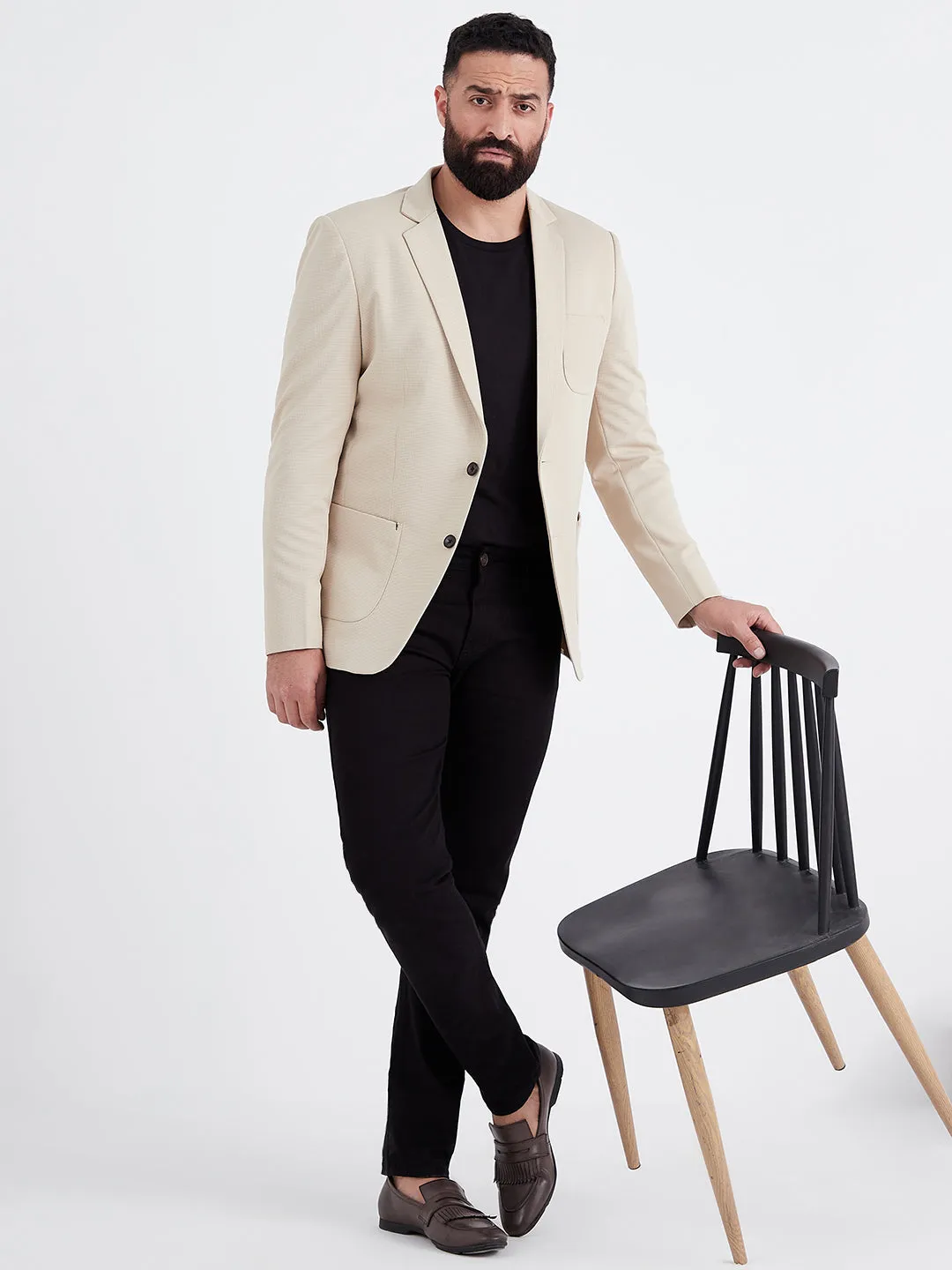 Ivory Mocha Blazer