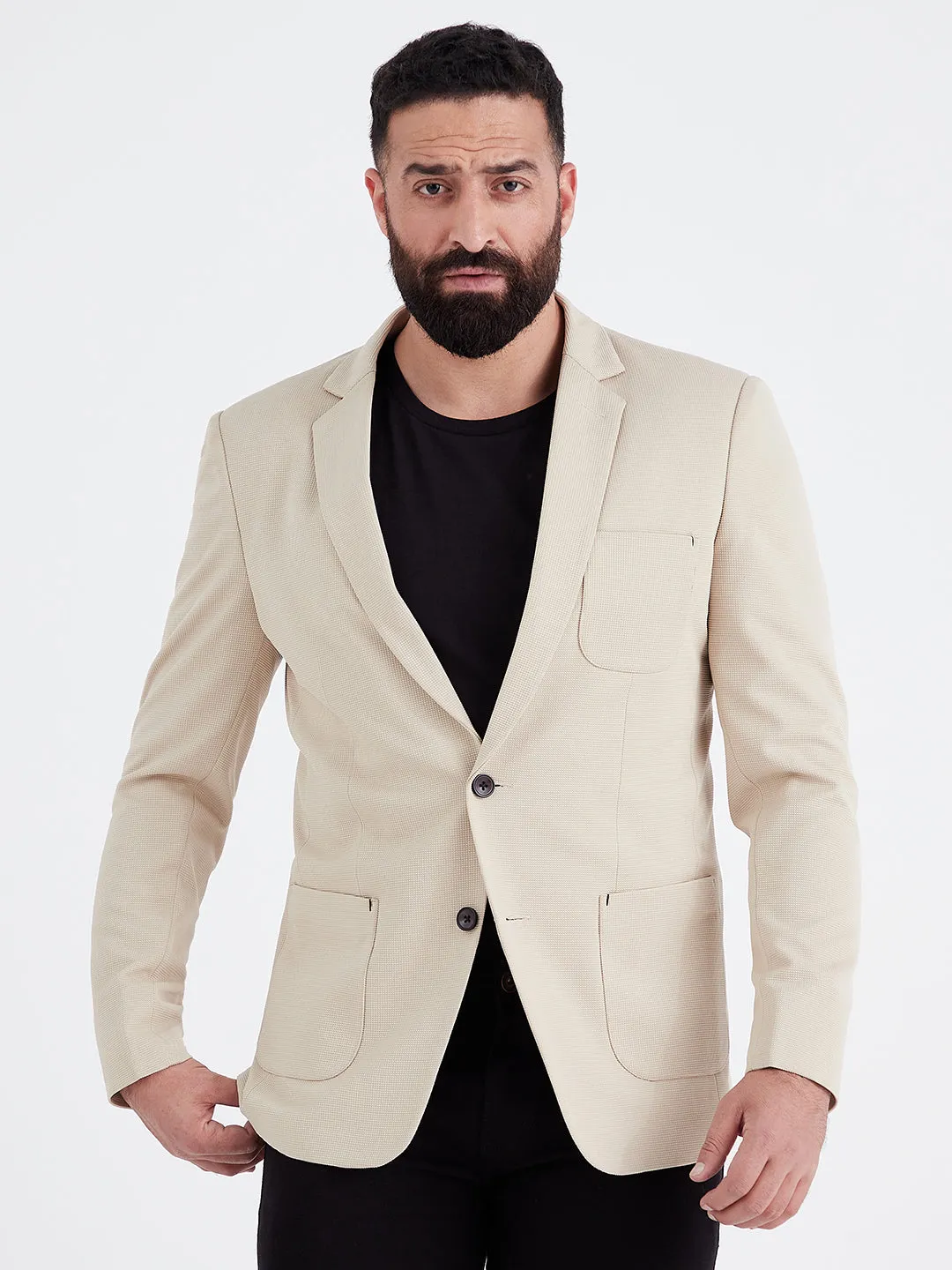 Ivory Mocha Blazer