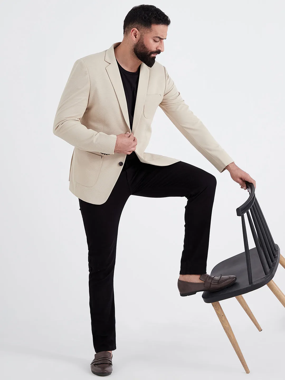 Ivory Mocha Blazer