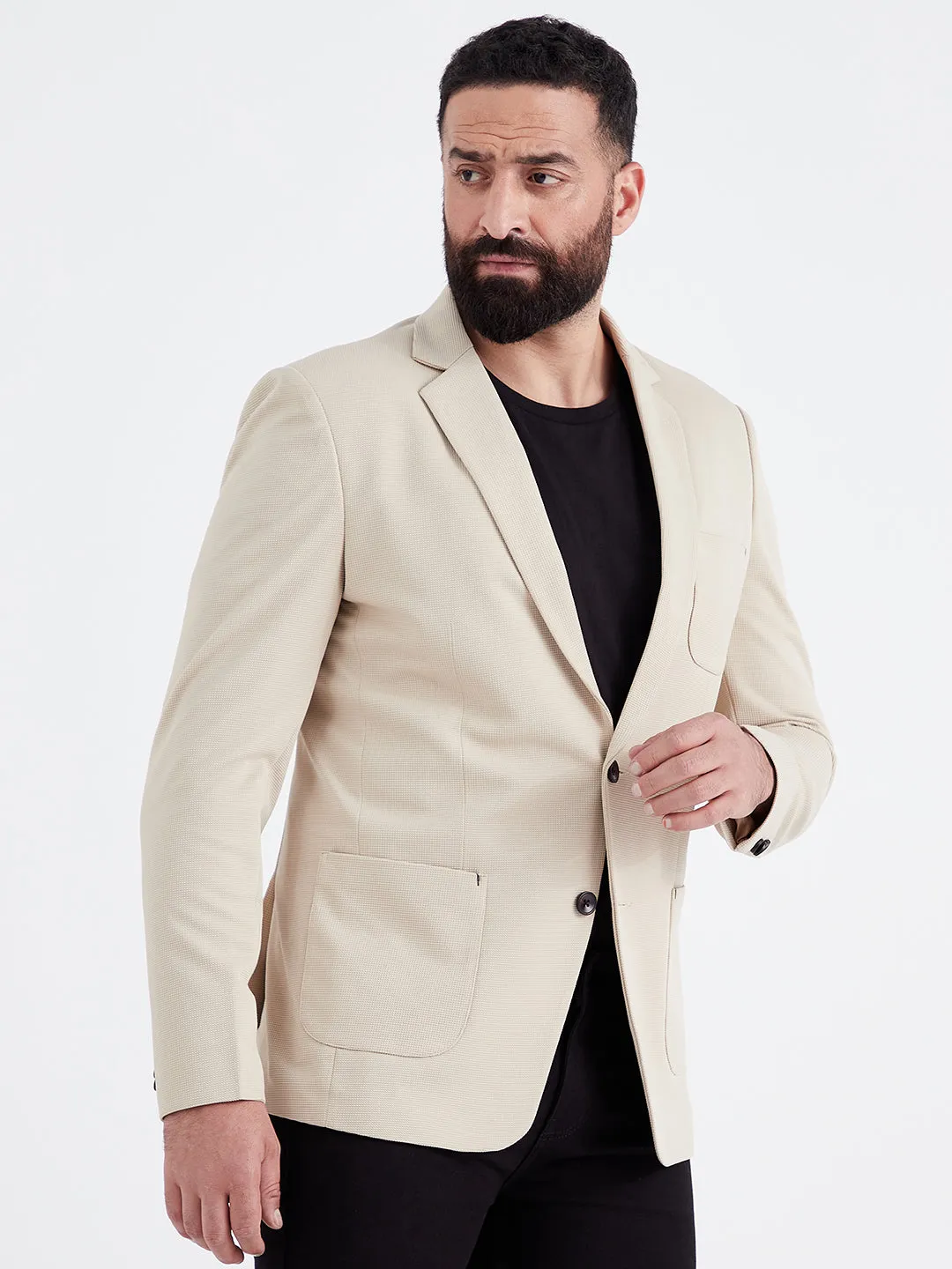 Ivory Mocha Blazer