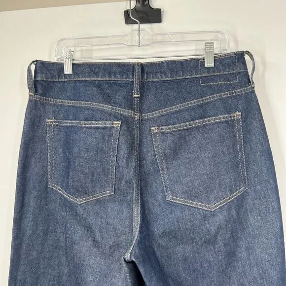 J. Crew High-Rise Slim-Wide Jeans in Resin Wash 1996 Semi-Stretch