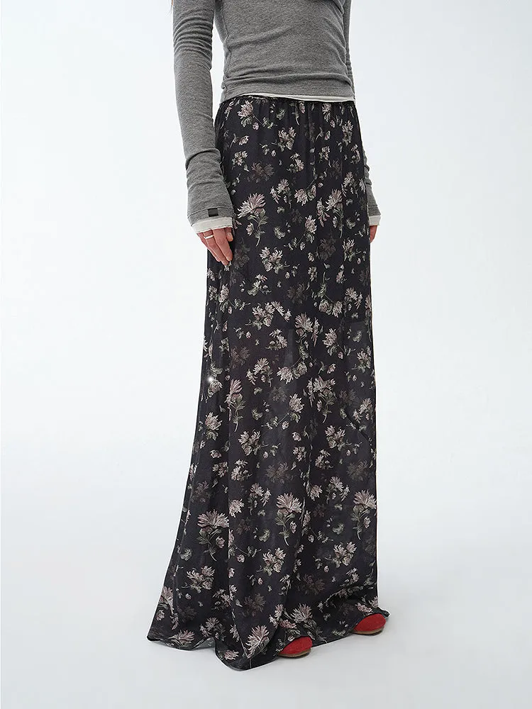 Jacquard Silk Skirt