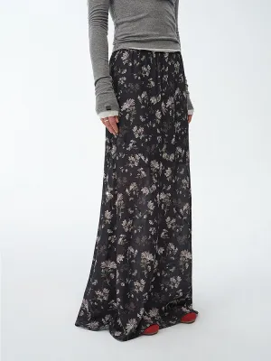 Jacquard Silk Skirt