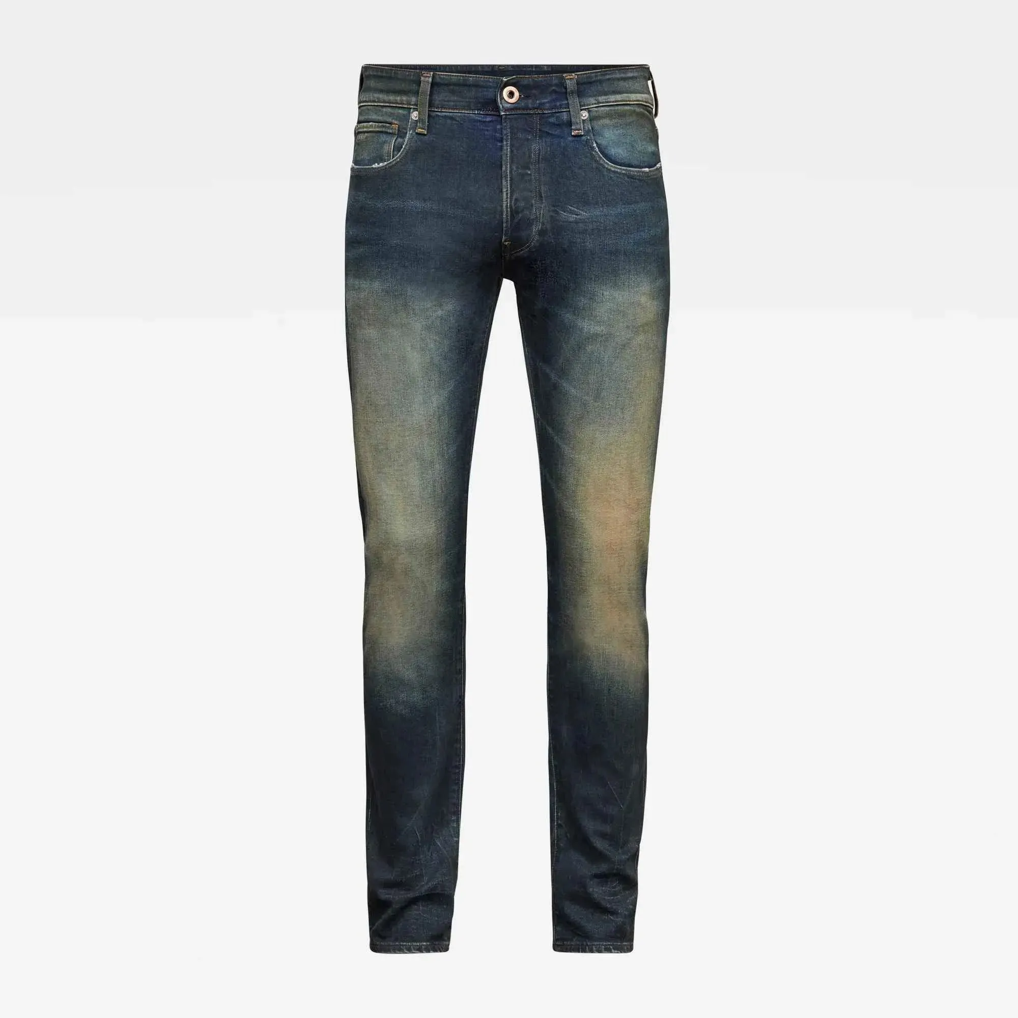 Jeans 3301 Slim Antic Blight Green