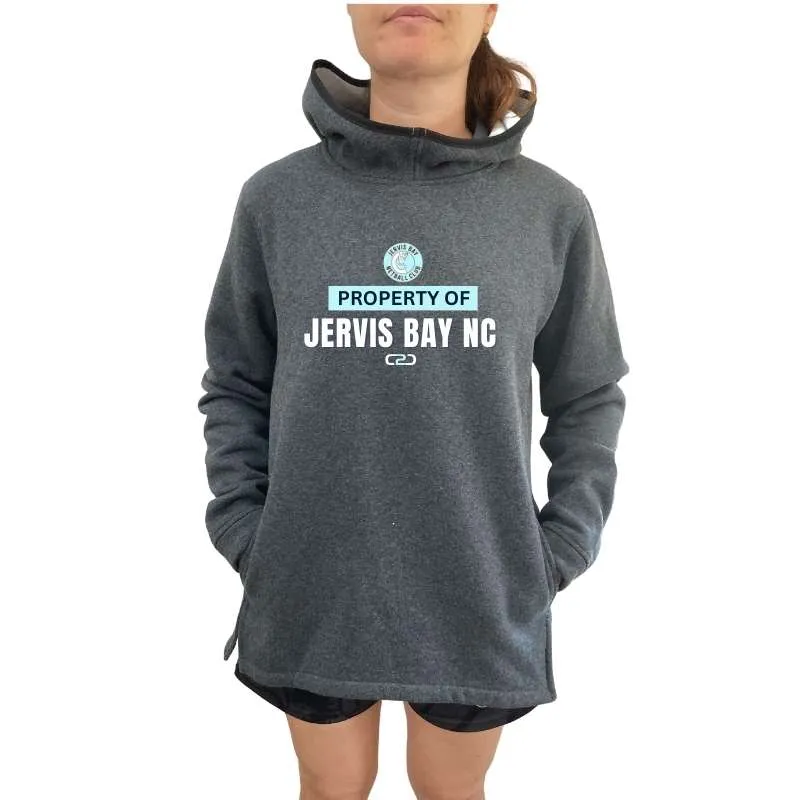 Jervis Bay Stock Cotton Fleece Hoodie Dark Marle Grey
