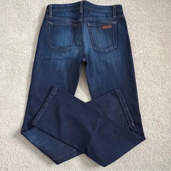 Joe’s Jeans Slim Fit Mini Boot Cut Jeans in Nevaeh Wash / Dark Medium Blue Wash