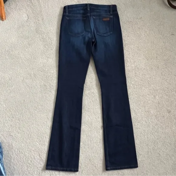 Joe’s Jeans Slim Fit Mini Boot Cut Jeans in Nevaeh Wash / Dark Medium Blue Wash