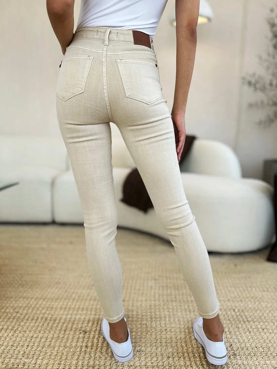 Judy Blue Garment Dyed Tummy Control Skinny Jeans - Online Exclusive