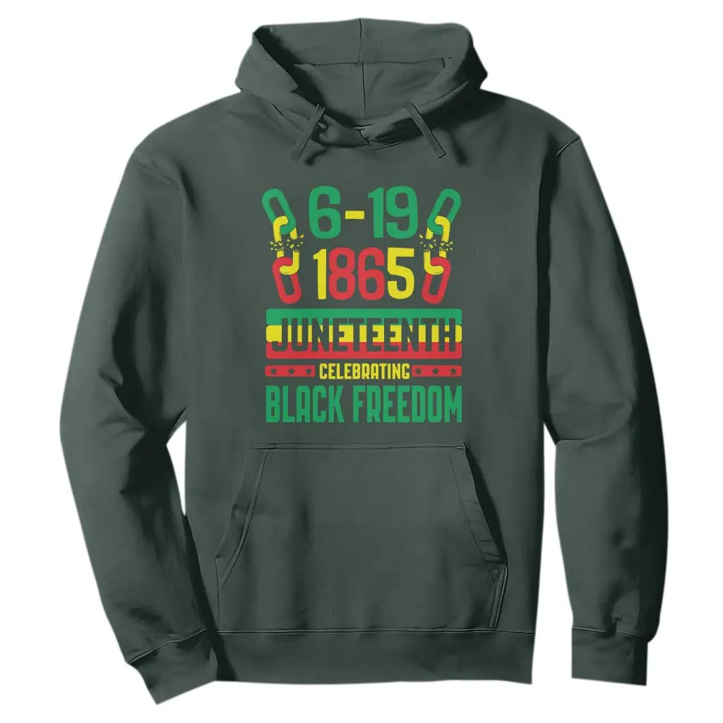 Juneteenth Hoodie Celebrating Black Freedom 1865 African American TS09