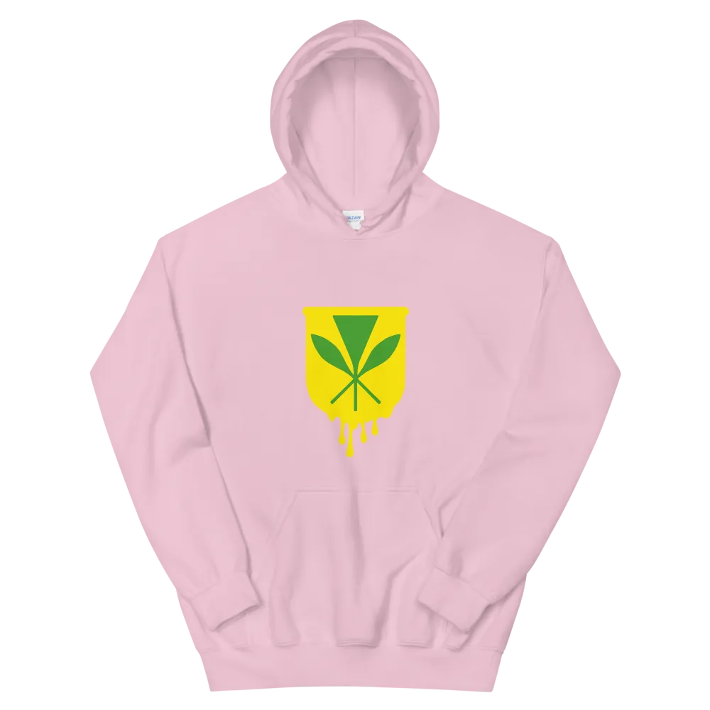 Kanaka Maoli Crest - Yellow *ADULT HOODIE*