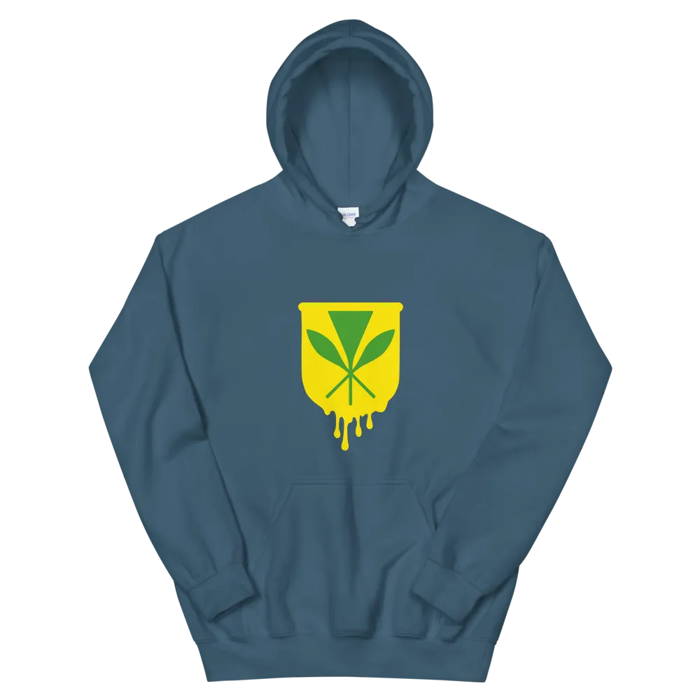Kanaka Maoli Crest - Yellow *ADULT HOODIE*