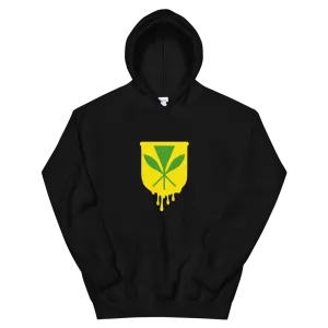 Kanaka Maoli Crest - Yellow *ADULT HOODIE*