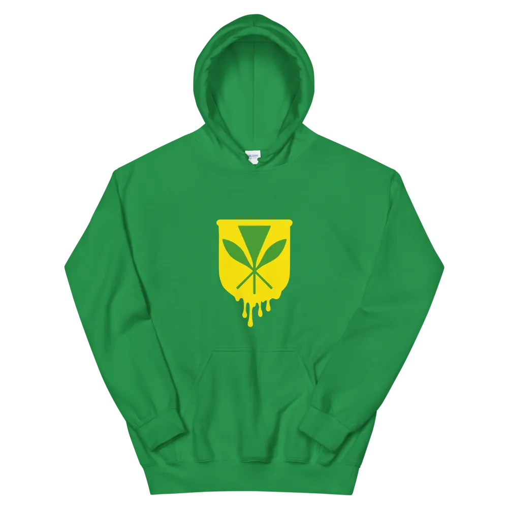 Kanaka Maoli Crest - Yellow *ADULT HOODIE*