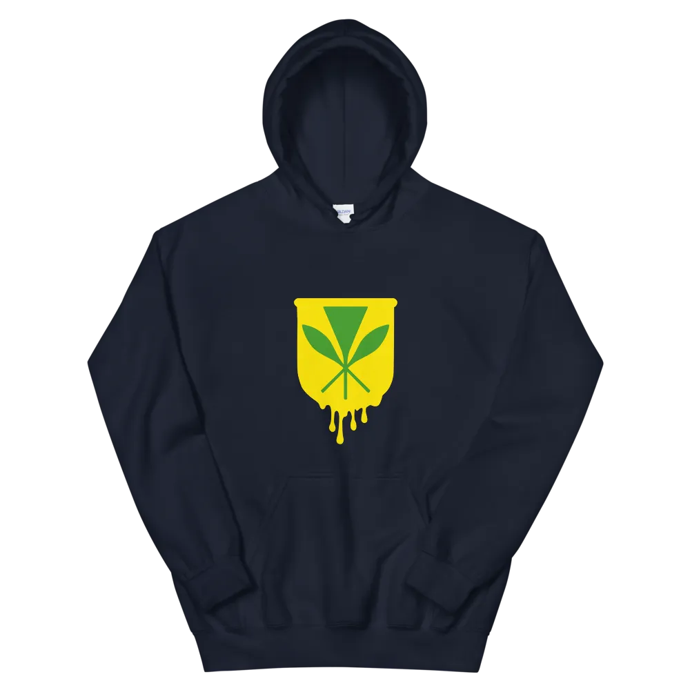 Kanaka Maoli Crest - Yellow *ADULT HOODIE*