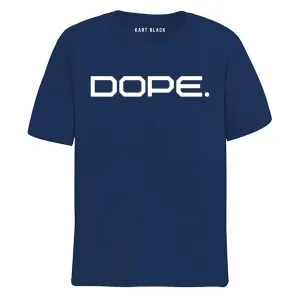 KART BLACK Men's Plus Size Navy Color Tshirts | Regular Fit Round Neck Cotton Tshirts | NVY-DOPE