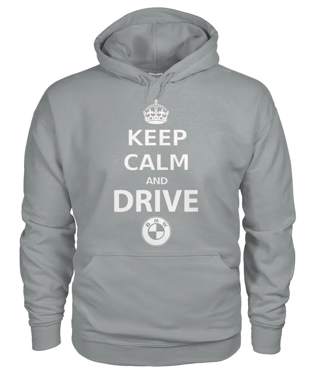 KEEP CALM AND DRIVE BMW Gildan Hoodie