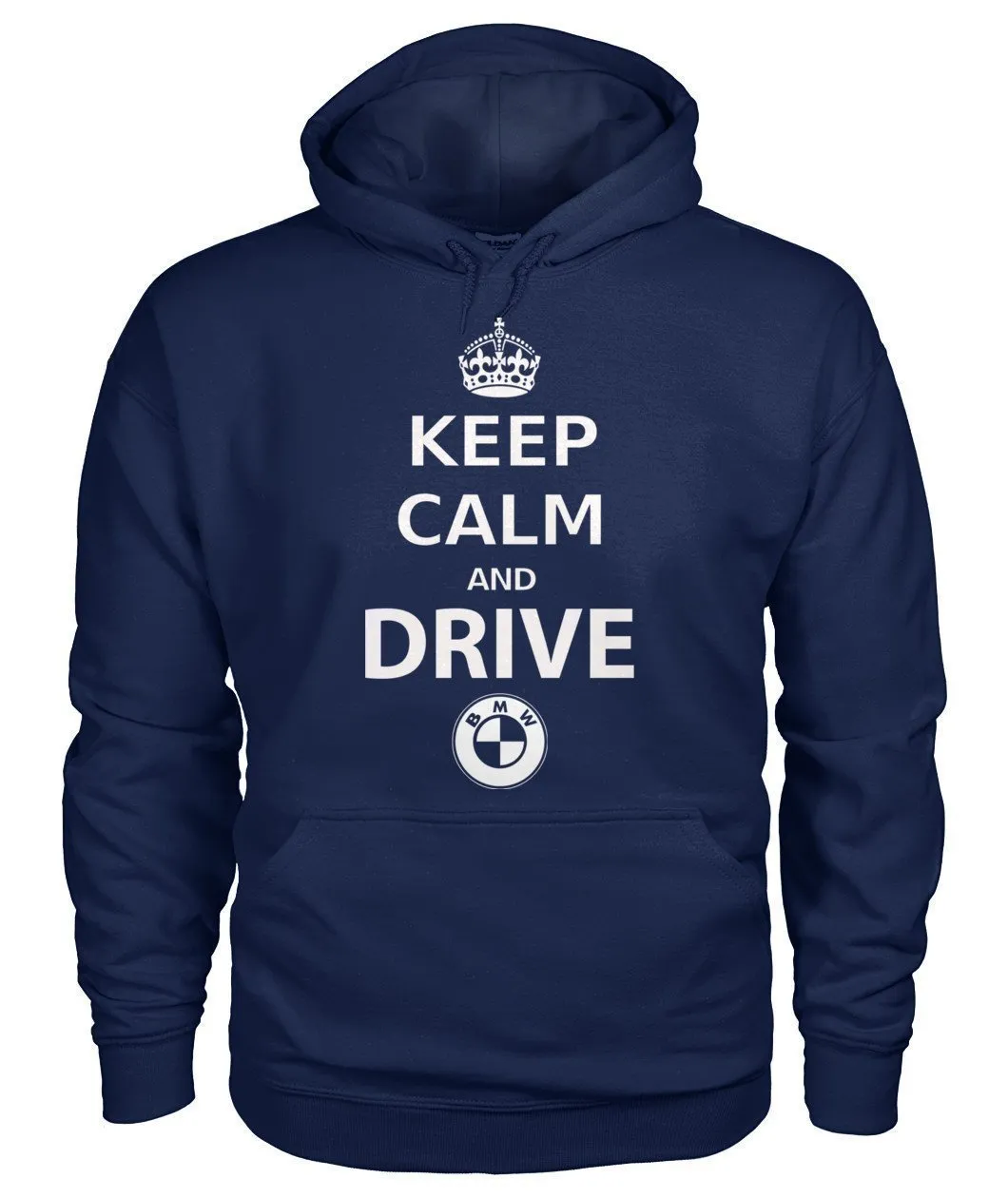 KEEP CALM AND DRIVE BMW Gildan Hoodie