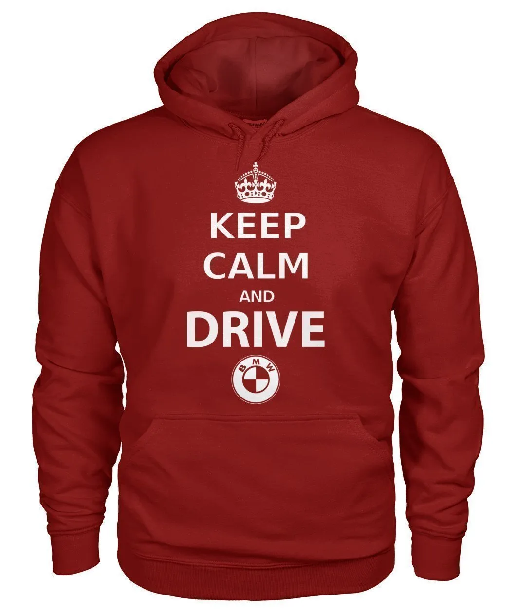 KEEP CALM AND DRIVE BMW Gildan Hoodie
