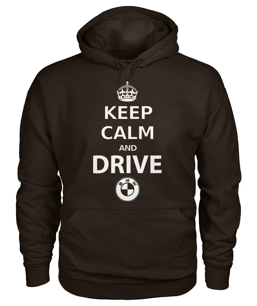 KEEP CALM AND DRIVE BMW Gildan Hoodie