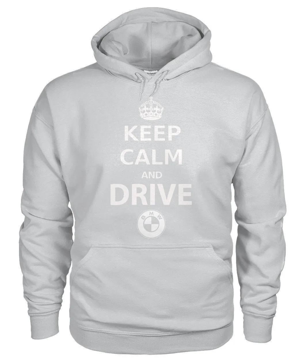 KEEP CALM AND DRIVE BMW Gildan Hoodie